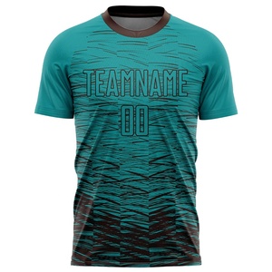 Maillot de football vintage unisexe à sublimation personnalisée design en maille surdimensionnée col en V respirant 100% polyester pour les sports d'été - Product Image 1