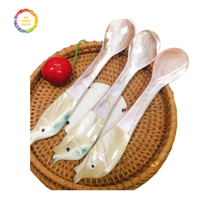 Design élégant Cuillère en nacre réutilisable de haute qualité Vaisselle durable - Product Image 4