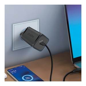 Cargador de Pared MINI USB Tipo-C de 45W con GaN Power Delivery, Color Negro, Modelo TETRGAN1C45W - Product Image 4