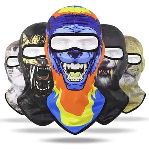 Groothandel Beste Prijs Sublimatie Ski Masker Gedrukt Ontwerp Gebreid Full Face Cover Ski Masker Bivakmuts