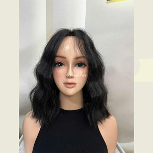 Peluca de cabello vietnamita elaborada con técnica Eslava y tecnología rusa para pelucas de cabello humano natural suave y sedoso para mujeres - Product Image 1