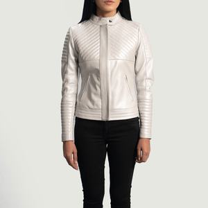 Nueva llegada de las mujeres de alta calidad de cuero de moda chaqueta de cuero de nuevo diseño puro de moda de las mujeres chaqueta de cuero genuino - Product Image 4