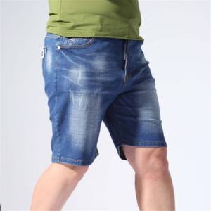 Pantalones cortos de mezclilla transpirables de verano de alta calidad al por mayor personalizados, pantalones cortos de mezclilla para hombre, pantalones cortos de mezclilla ajustados para hombre para niños - Product Image 1
