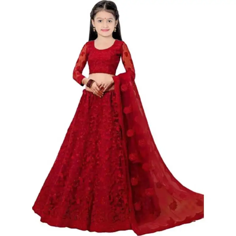 Easy to Carry Girls Lehenga Choli for Festive Wear Use Available at Wholesale Price from Indian Exporter and Manufacturer