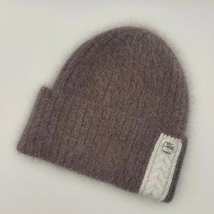 2024 nuevo estilo de alta calidad invierno cálido Mohair Beanie Hat ligero personalizado Color lana sombreros para viajes - Product Image 3