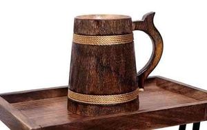 Vaso de Madera de Acacia Hecho a Mano con Interior de Laca Segura para Alimentos, Personalizado, a Prueba de Fugas y Apto para Lavavajillas para Celebraciones - Product Image 4