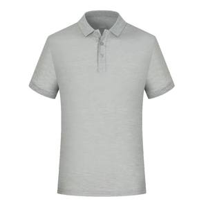 เสื้อโปโลผ้าแคนวาสสีล้วนสำหรับผู้ชาย - Product Image 2