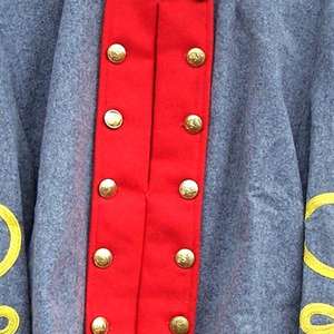Veste de reproduction de l'armée confédérée, manteau en laine gris avec boutons de l'époque - Product Image 3
