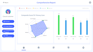 Test portatif multifonctionnel de cheveux de cuir chevelu de machine automatique professionnelle d'analyseur de cheveux de cuir chevelu avec le rapport automatique - Product Image 6