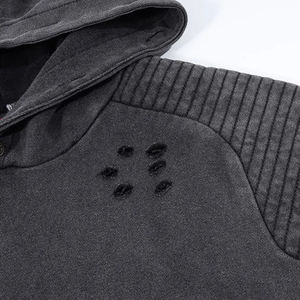 Sudaderas Unisex al por Mayor de Alta Calidad, Bordadas, Transpirables, con Lavado Ácido, 100% Algodón Felpa, Personalizadas - Product Image 3