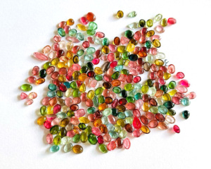 Tourmaline naturelle pierres précieuses faites à la main coupe lisse fabrication de bijoux et accessoires composants pierre en vrac - Product Image 5