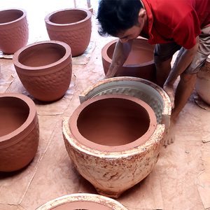 Jarrones de Cerámica Esmaltada de Alta Calidad, Ecológicos, Duraderos, Hechos a Mano, Macetas con Orificio de Drenaje, Decoración de Jardín y Hogar - Product Image 5