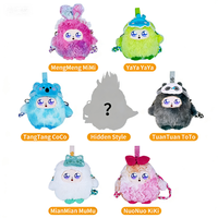 Sac à dos bandoulière Jopark gris avec écran LED mignon, poupée IA, adorable jouet en peluche violet en coton, unisexe, toutes les générations, vente en gros ODM