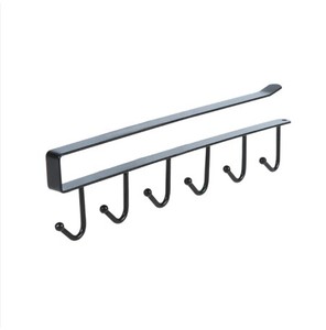 Gancho de pared de toalla de esquina de llave de bambú redondo clásico nórdico diseño moderno para aplicación de puerta de hoteles hecho de aluminio y Metal - Product Image 3