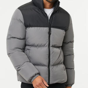 Classic Stylish <b>Men</b> Puffer Bomber <b>Jacket</b> Fashion Winter Outerwear <b>Warm</b> Durable Lightweight Casual Wear Windproof Feature - Product Image 2
