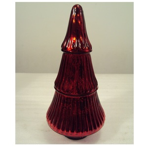 Large Size Red Glass <b>Christmas</b> <b>Tree</b> Ornaments Table <b>Top</b> Decorative For Home Party Decor - Product Image 5