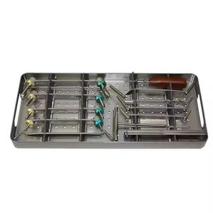 ชุดเครื่องมือผ่าตัดกระดูกและข้อสแตนเลสขายดีที่สุด ขายส่ง ได้รับการรับรองมาตรฐาน CE ISO พร้อมอุปกรณ์ยึดกระดูกแบบปลูกถ่ายและข้อต่อแบบปลดเร็ว - Product Image 3