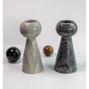 New Luxurious Design <b>Tealight</b> Candle <b>Holder</b> Round Shape Brown Marble Candle <b>Holder</b> for Top Selling Candle <b>Holder</b> and Votives - Product Image 5