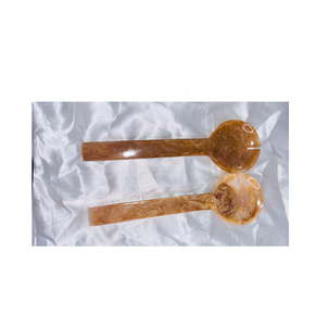 Cuchara de servidor de ensalada remolino de resina, cubiertos con patrón de fruta de color rosa para uso doméstico, vajilla de Venta caliente para restaurantes - Product Image 3