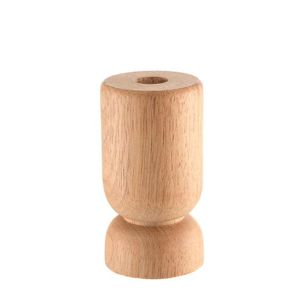 Candelabro de madera de acacia Natural de diseño Simple, candelabro de madera pulido hecho a mano o candelabro - Product Image 2