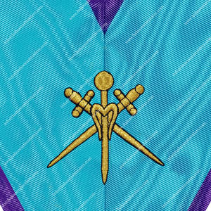COLLIER D'OFFICIER DE REGALIA MAÇONNIQUE DE MEMPHIS MAÎTRE DE CÉRÉMONIE DU RITE MISRAIM - Product Image 2
