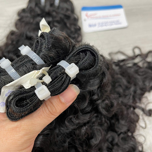 Livraison directe cheveux birmans bouclés bruts paquet de cheveux à cuticule alignée double trame cheveux birmans naturels ondulés bouclés - Product Image 2