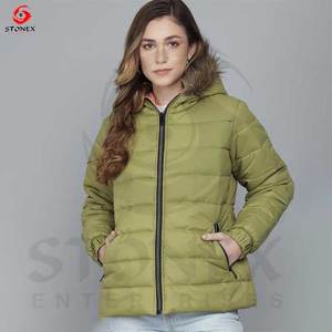 2025 fabricante logotipo personalizado invierno manga completa burbuja chaqueta ropa personalizada para mujeres - Product Image 6