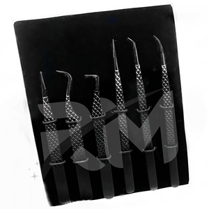 Pince à épiler Diamond Grip 90 degrés Fiber Tip Volume Lash Pince à épiler pour extensions de cils volume Pince à épiler en gros Fiber Tip - Product Image 3