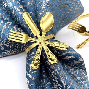 Servilleteros de metal dorado para bodas y Navidad Impresiona a tus invitados con ocasiones especiales - Product Image 1