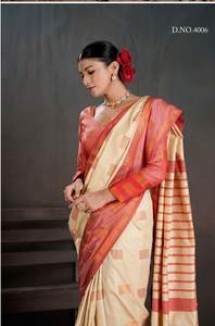 Sari de Seda Banarasi de Boutique India, Diseño Exclusivo para Amantes de la Moda, Última Colección Tradicional, Blusa Elegante para Fiestas, Festivales y Bodas - Product Image 6