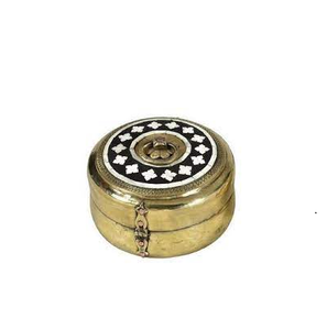 Boîte chapati en laiton avec plaqué or poli pour la décoration de mariage d'emballage de bague pour la Offre Spéciale de taille personnalisée - Product Image 4