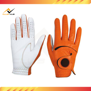Wholesale High Quality Breathable Sheepskin Golf Gloves Customized Made Design and Logo Full Fingers Leather Wear - Product Image 2