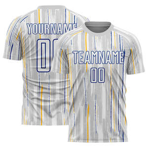 เสื้อฟุตบอลสั่งทำพิเศษ แห้งเร็ว ระบายอากาศได้ดี น้ำหนักเบา ซับเหงื่อ 100% โพลีเอสเตอร์ พิมพ์ลายแบบซับลิเมชั่น สำหรับทุกเพศ ทุกวัย เหมาะสำหรับสโมสรและโรงเรียน - Product Image 5