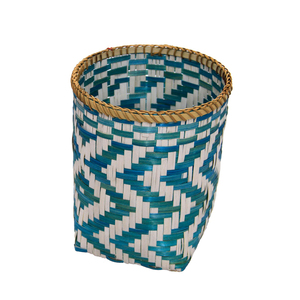 <b>Large</b> Black Bamboo Woven <b>Storage</b> Organizer Handles Eco-Friendly Europe Style Multifunction <b>Basket</b> <b>for</b> Houseware Toy <b>Storage</b> - Product Image 2