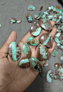 หินคริโซเพรสอัญมณีทรงหลวมทำเครื่องประดับหินคริสโซเพรสหินสีเขียว - Product Image 4