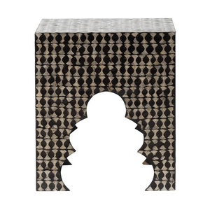 เก้าอี้ออตโตมันฝังไข่มุกสำหรับบ้านเฟอร์นิเจอร์ข้างเตียงดีไซน์ตามสั่งหลากหลายสีจากเวียดนาม - Product Image 3