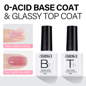 Set de Esmalte de Uñas en Gel Natural Rosa Leche <span class=keywords><strong>Aillsa</strong></span> Serie 5+2 con Base y Capa Superior, Esmalte de Uñas en Gel UV para Uñas DIY, Regalo - Product Image 5