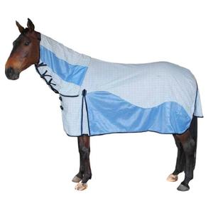 Alta calidad 240 GSM Dual Color Hybrid Horse Rug Summer Cotton Check Airmesh Polycotton Mesh Shell Tamaños surtidos Venta caliente - Product Image 1