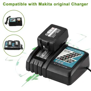 Makitas तेज गति के लिए चार्जर बिजली उपकरण 14.4V करने के लिए 18V लिथियम-आयन बैटरी चार्जर DC18RC DC18RCD