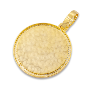 Collier pendentif en or massif 14K avec diamants de laboratoire certifié GIA Cadeau unisexe de style classique - Product Image 2