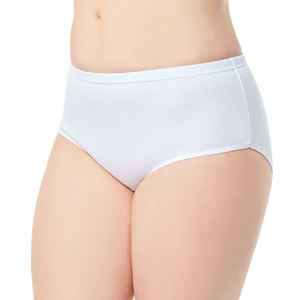 Passion Mesdames Ribana Bato Culotte mi-haute de haute qualité blanche Taille XL Tous les jours Creux Couleur unie Stretch Entrejambe personnalisable - Product Image 1