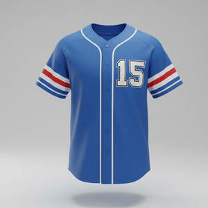 Ensembles de maillots de baseball personnalisés, tissu en maille respirant, séchage rapide, 100% polyester, coupe décontractée, uniforme d'équipe, entraînement sportif, vêtements décontractés - Product Image 1