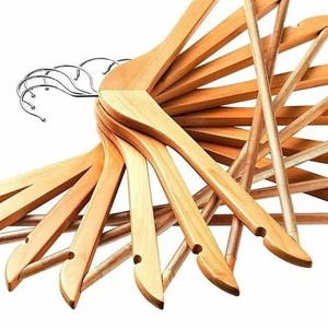 Cintres en bois de qualité supérieure à un seul niveau pour magasin de vêtements, salon ou salle de bain - Product Image 5