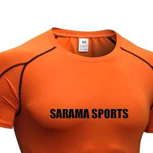 Ventes chaudes de t-shirts de rashguard MMA pour hommes, respirants, imprimés numériquement personnalisés, manches courtes, polyester, couleur personnalisée - Product Image 3