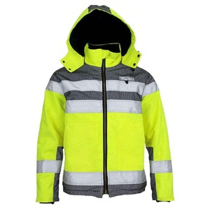 Venta al por mayor de poliéster/algodón Streetwear ropa de trabajo de invierno chaqueta Industrial transpirable resistente al fuego con capucha cuello alto - Product Image 4