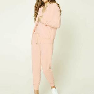 Chándal bordado para mujer, chándal de terciopelo personalizado para mujer, chándal de lana con cremallera - Product Image 2