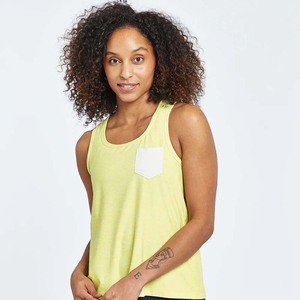 Camisetas sin mangas de gimnasio para mujer, camisas de gimnasio con bolsillos delanteros para mujer - Product Image 1
