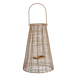 Lanterne en fer classique pour la décoration de table, créant une ambiance cosy avec un cadre en métal durable et des panneaux en verre - Product Image 5