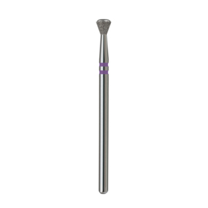 Fraise à ongles en diamant de soie 4,0 mm Violet PRO 3-en-1 pour retrait des cuticules, coupe et polissage, embout de lime électrique 3/32" OEM Marque Privée - Product Image 4