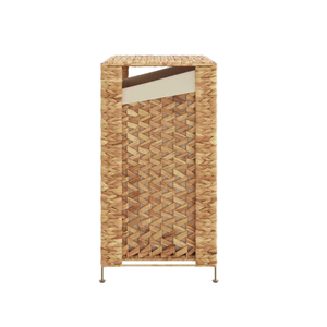 Cestas de Lavandería Rectangulares Tejidas a Mano de Jacinto de Agua Estilo Rústico con Tapa, Organizador de Ropa de Vietnam - Product Image 3